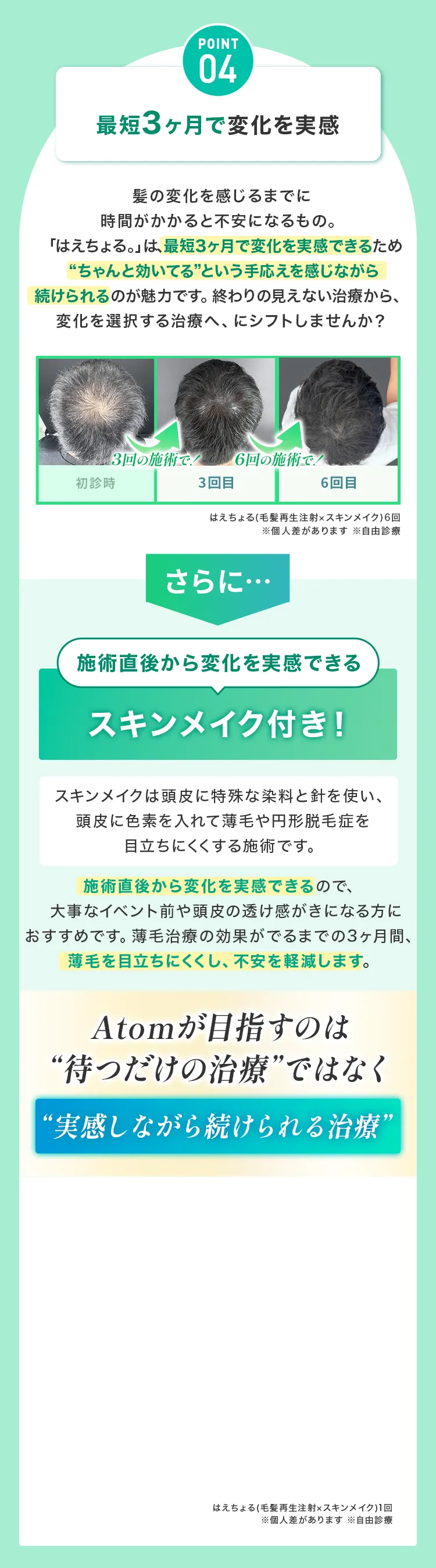 point04最短3ヶ月で変化を実感